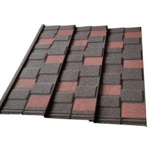 Black Red Shingle Tile 0.45mm AZ100 50 Years Warranty Stone Coated Roofing Galvalume Metal Tile Wholesales and Retail
