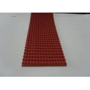 Conveying industrial Red Rubber Corrugated belt on Top Super Grip Belt Type A-13,B-17,C-22