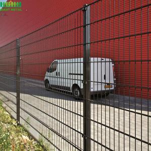 Powder Coated 50*200mm Double Wire Mesh Fencing Green Color 3.5mm