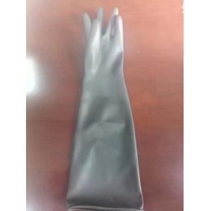 China Thickening Extra Long Cuff Latex Gloves 60Cm XL Flock Lined Latex Gloves supplier