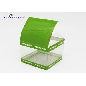 UV Printing PET Plastic Box Pinted Colors On Upper And Lower Part Size 8X8X8cm