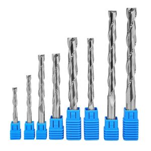 China Yingba Two Flutes End Milling Cutter Woodworking Spiral Cutter Engraving Machine Tool CNC Router Tools wholesale