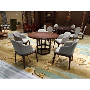 China ISO14001 Veneer Hotel Restaurant Furniture Solid Wood Dinning Table Set supplier