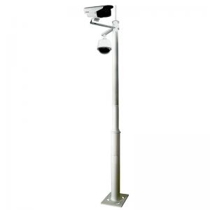 China 6m 20m Galvanized Steel Outdoor Security Camera Pole Low Carbon supplier