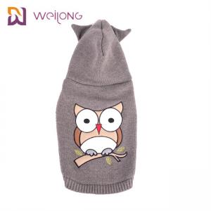 China Acrylic Cloth Dog Hoodie Embroidered Knit Pet Sweater Knitted Cat Jumper supplier
