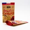 Recyclable And Biodegradable Kraft Paper Bags For Food Packaging With Transparent Windows And Customizable Printing Patterns.