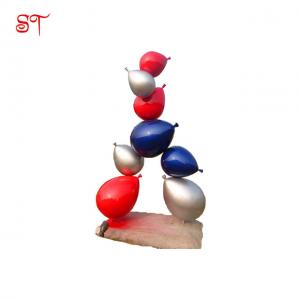 China Balloons Garden Sets Set Metal Statuary Decorations Sculpture Carving Decoration  Red Blue Balloons Statue supplier