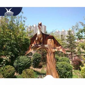 China Durable Outdoor Dinosaur / Wings Movable Pterosaur Decoration For Amusement Park supplier