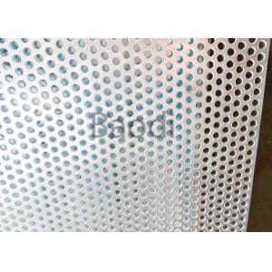 China Carbon Steel Metal Perforated Panels Round Hole , Perforated Stainless Steel Plate  supplier
