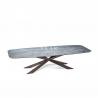 Modern Metal Base Italian Style Marble Dining Table Set DA-T825