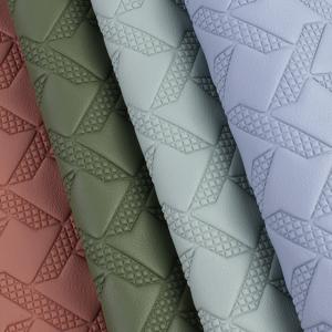 Custom Car Floor Mats Leather Woven Pattern PVC Leather Material Anti Mildew