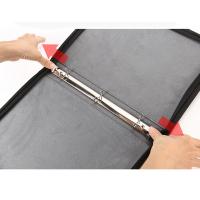 China Trading 3 Ring Binder Zipper 25 Pages 9 Pocket Card Binder PU Leather on sale