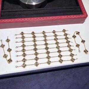 van cleef y joyería en venta Van Cleef Jewelry magnífico, vintage Alhambra Bracelet de los arpels del oro amarillo 18K