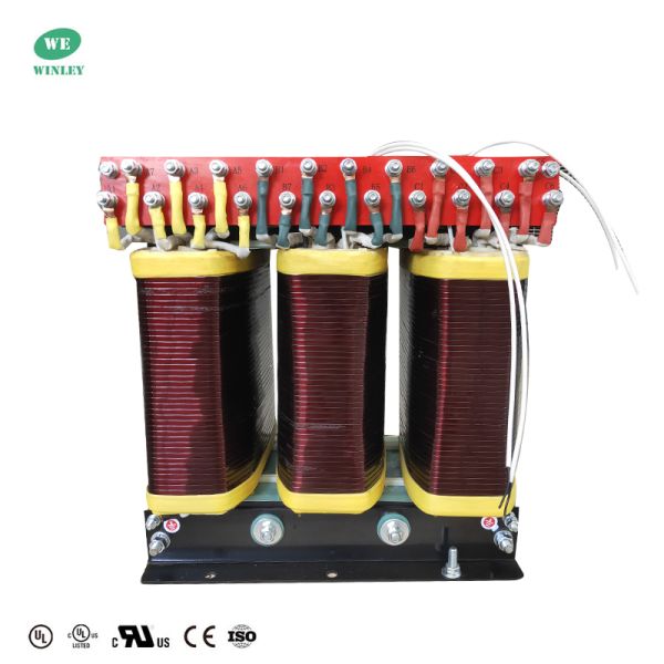 75Kva Three Phase Isolation Transformer Power Step Down Dry Type 480v 270v Copper Winding
