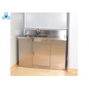 China Durable Hospital  Wash Tank, Single Bowl Free Standing Washbasin Cabinet supplier