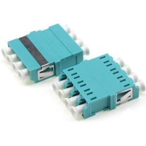 Low IR Fiber Optic Adapters , OM3 LC Quad Adapter 4 cores