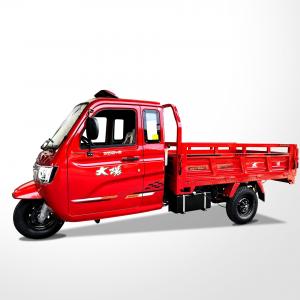 China 150CC Motorized Three Wheel Cargo Motorcycle With Two Seats Single Cylinder Tricycle supplier
