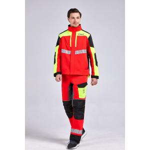 Multi Layer Nylon Fabric Chainsaw Protective Clothing Breathable , Chainsaw Jacket , Cut Protection Chainsaw Chaps