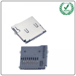Factory Supplier 8 Plus 1 Pin SMT Push Double Pressure Type Micro SD Card Socket Connector
