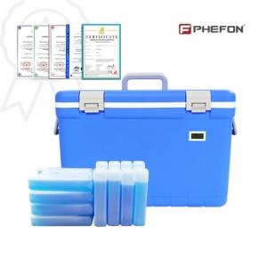 China Portable Insulate Ice Chest Veterinary Laboratory Medical Injection Mouldings Medical Vaccine Cooler Box supplier