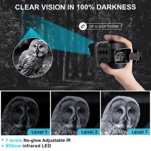 Lightweight Digital Night Vision Zoom Monocular For Hunting
