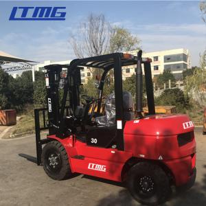 China Counter Balance Diesel Forklift Truck With ISUZU C240 Engine Pneumatic Tire supplier