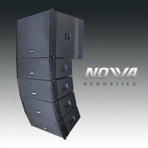 350W double 6.5" mini line array speaker black color cabinet For Living Performance