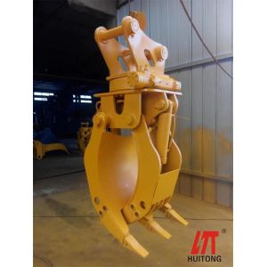 China Excavator Forestry Attachment 30Ton Excavator Manual Type Farm Machine Log Grapple 2.2M Jaw Opening Hot Sale Product with Factory Price wholesale