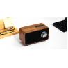 TF Card Supported Wooden Bluetooth Speaker , Line - In Function Wooden Stereo