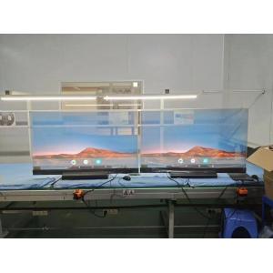 55'' 30'' Self Emission Capacitive Touch Display PCAP Table Stand Transparent OLED Signage