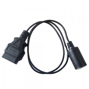 China OBD2 Serial OBD GPS Cable Straight Head Male To Cigarette Lighter Female Socket supplier