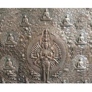 2.5m Height Bronze Relief Sculpture Ancient Casting Buddha For Indoor Decoration