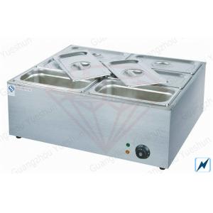 China Portable 6 Pan Electric Bain Marie For hot food , 700x600x280mm supplier