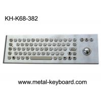 China 67 Keys Ruggedized Keyboard / Metal Computer Keyboard with Laser Trackball on sale