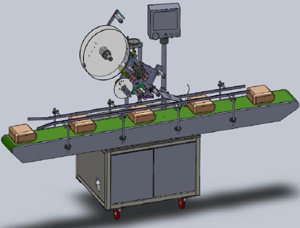 YIMU YM210 Full-Automatic Flat Surface Labeling Machine: Stand-Up Pouch & Bag Label Applicator