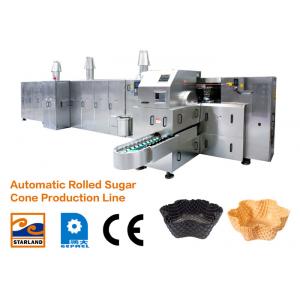 China 1.5kw Waffle Cone Production Line / Ice Cream Cone Baking Machine with Double Layered Panel Door supplier