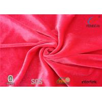 China Coral Stretch Velour Fabric , Soft Stretch Crushed Velvet Fabric For Curtains on sale