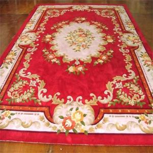 Large Wool Floor Rugs Chinese Style Durable Feature Absorb Dust Function