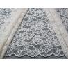 China White Bridal Corded Lace Fabric Knitted Cotton Nylon Rayon Lace For Clothing wholesale