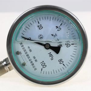 Precise Diaphragm Stainless Steel Pressure Meter Shock Proof Glycerine Liquid Filled Pressure Gauge