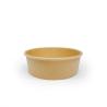 China Cuenco de papel kraft marrón biodegradable con tazón de papel para sopa caliente y ensalada con logotipo impreso personalizado con tapa wholesale