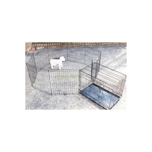 China Solid Construction 15kgs 123cm Foldable Metal Dog Crate wholesale