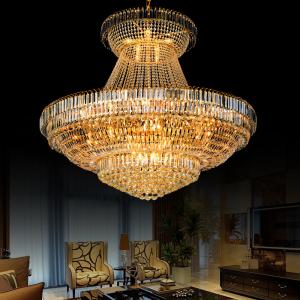 China Large metal crystal chandelier for Hotel Home Project DIY Pendant lamp (WH-NC-10) supplier