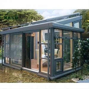 1.4mm Small Sunroom Aluminum Frame Prefabricated Glass House