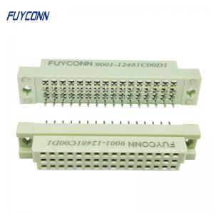 China 3 rows 48 Pin DIN 41612 Connector Vertical Female Straight PCB Eurocard Connector 2.54mm pitch supplier