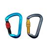 30KN Customized Logo and Color D Shape Climbing Snap Hook with Triple Locking Mechanism