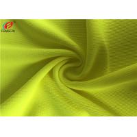 China 100% Polyester Fluorescent Material Fabric Weft Knitting Dry Fit Golf Polo Shirt Fabric on sale