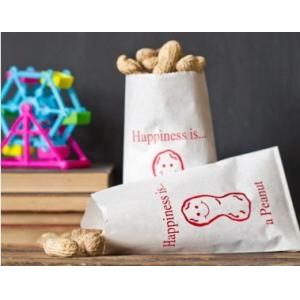 Customized Printing Peanut / Ice Cream Sandwich Packaging Food Paper Bag