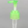 China Pp Switch Cosmetic Lotion Pump , Green Uniform Spray Volume 50ml Airless Pump wholesale