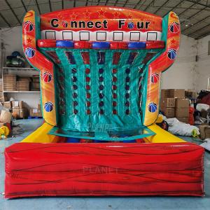 China Commercial Outdoor Sports Inflatable Connect 4 Basketball Shooting Machine Inflatable Interactive Game supplier